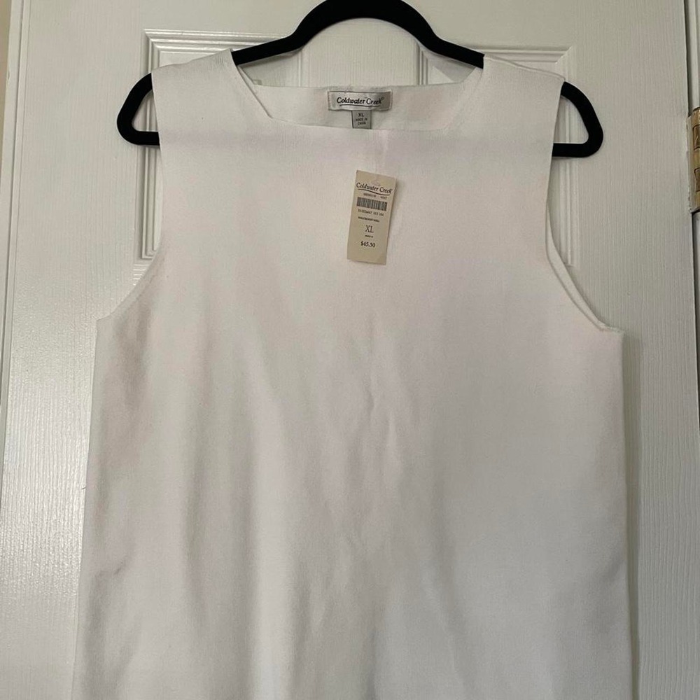 Coldwater Creek white sweater